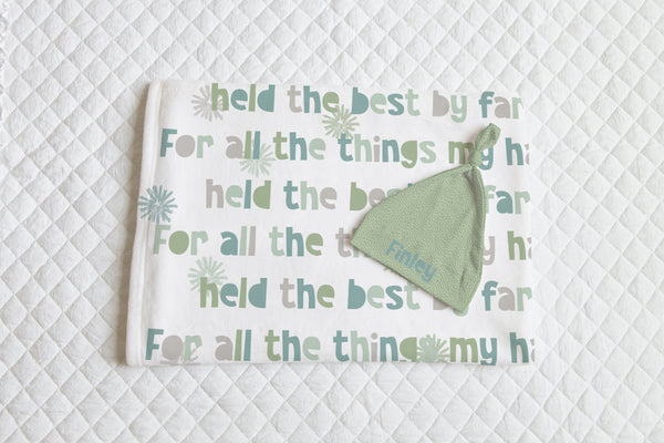 Finley Gender Neutral Quote Blanket