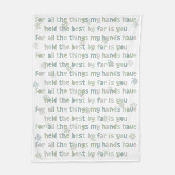 Finley Gender Neutral Quote Blanket