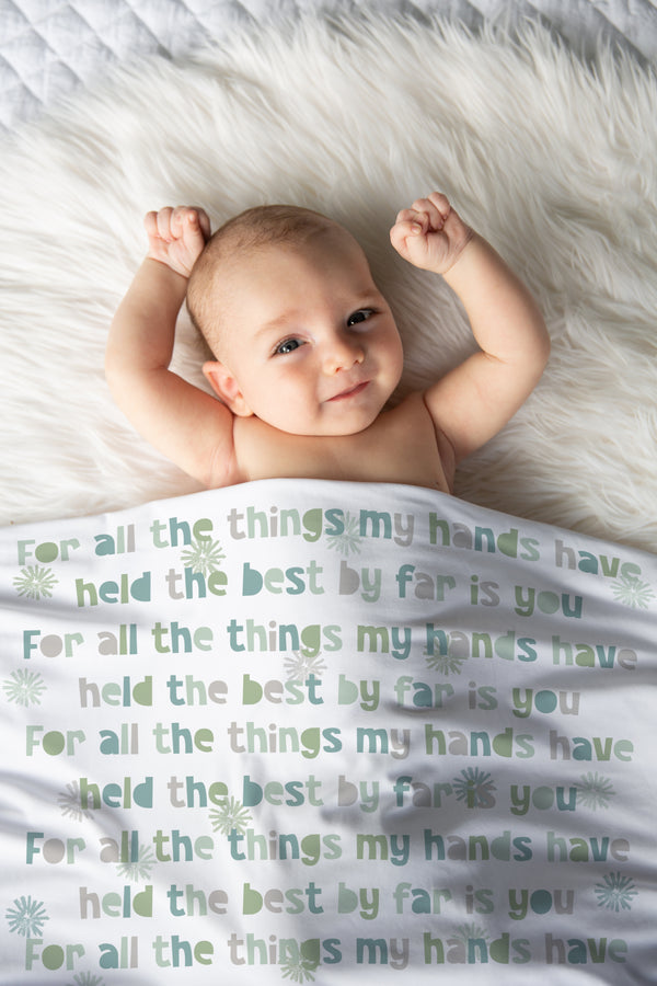 Finley Gender Neutral Quote Blanket